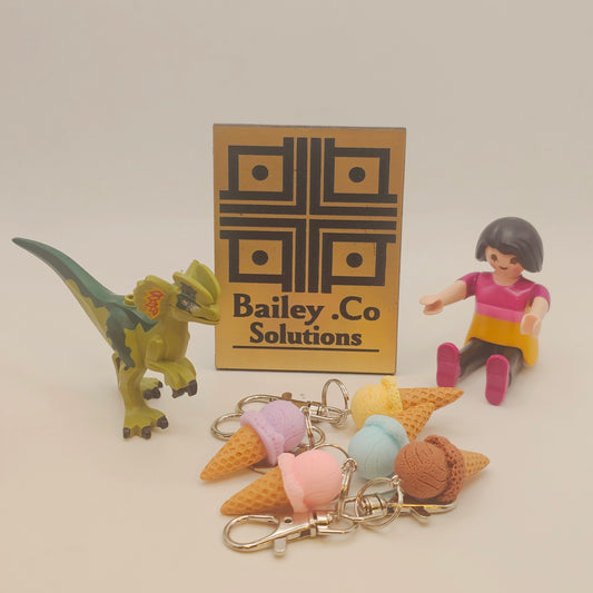 Scoop Ice Cream Keyring