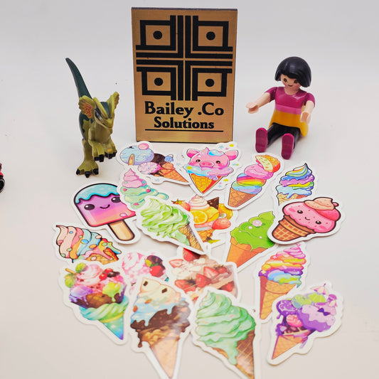 20 Ice Cream Stickers