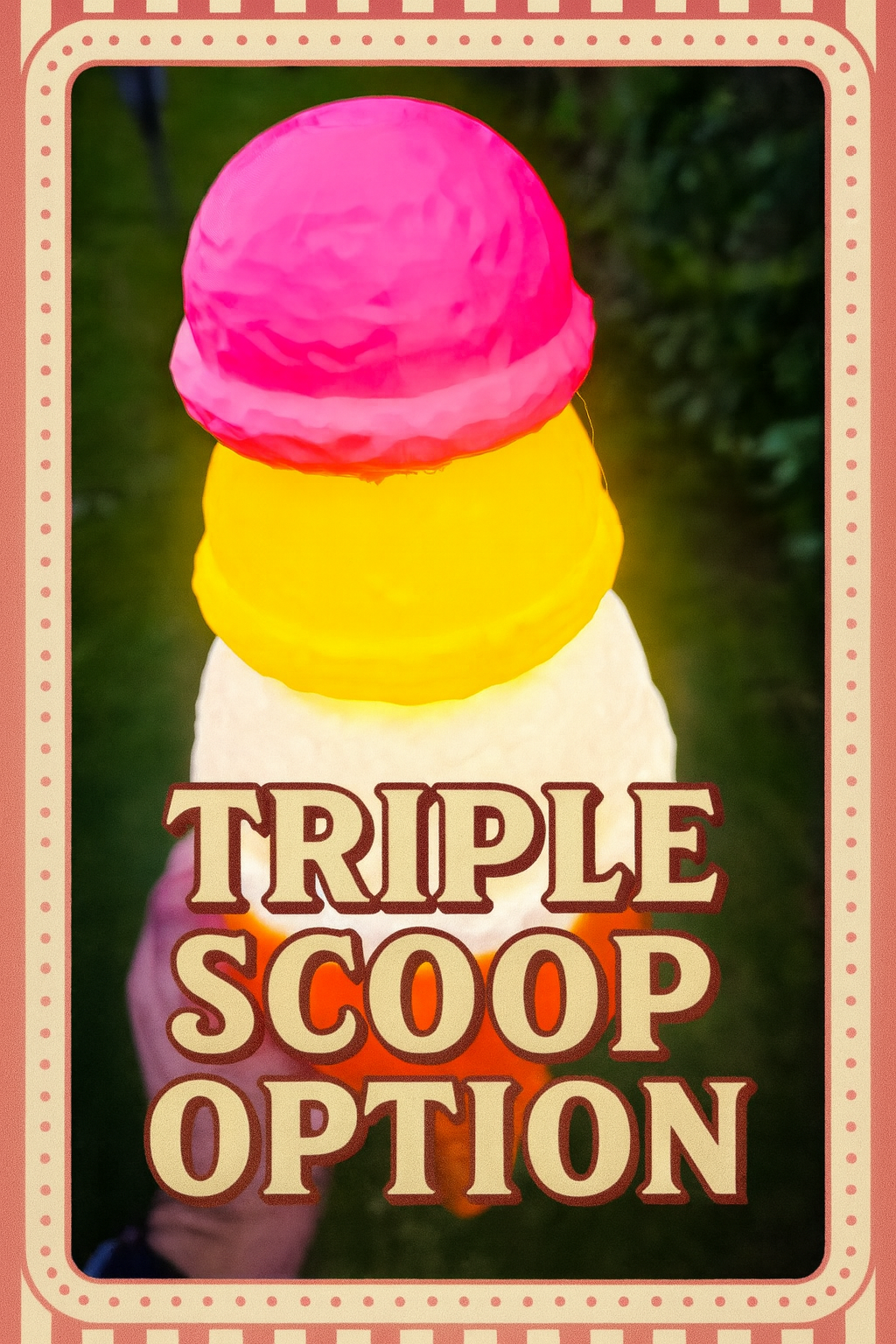 Pair of Ice Cream Van Light Up Cones  – White OR Multicolour LED, RF Remote, Brackets & Fixings Included