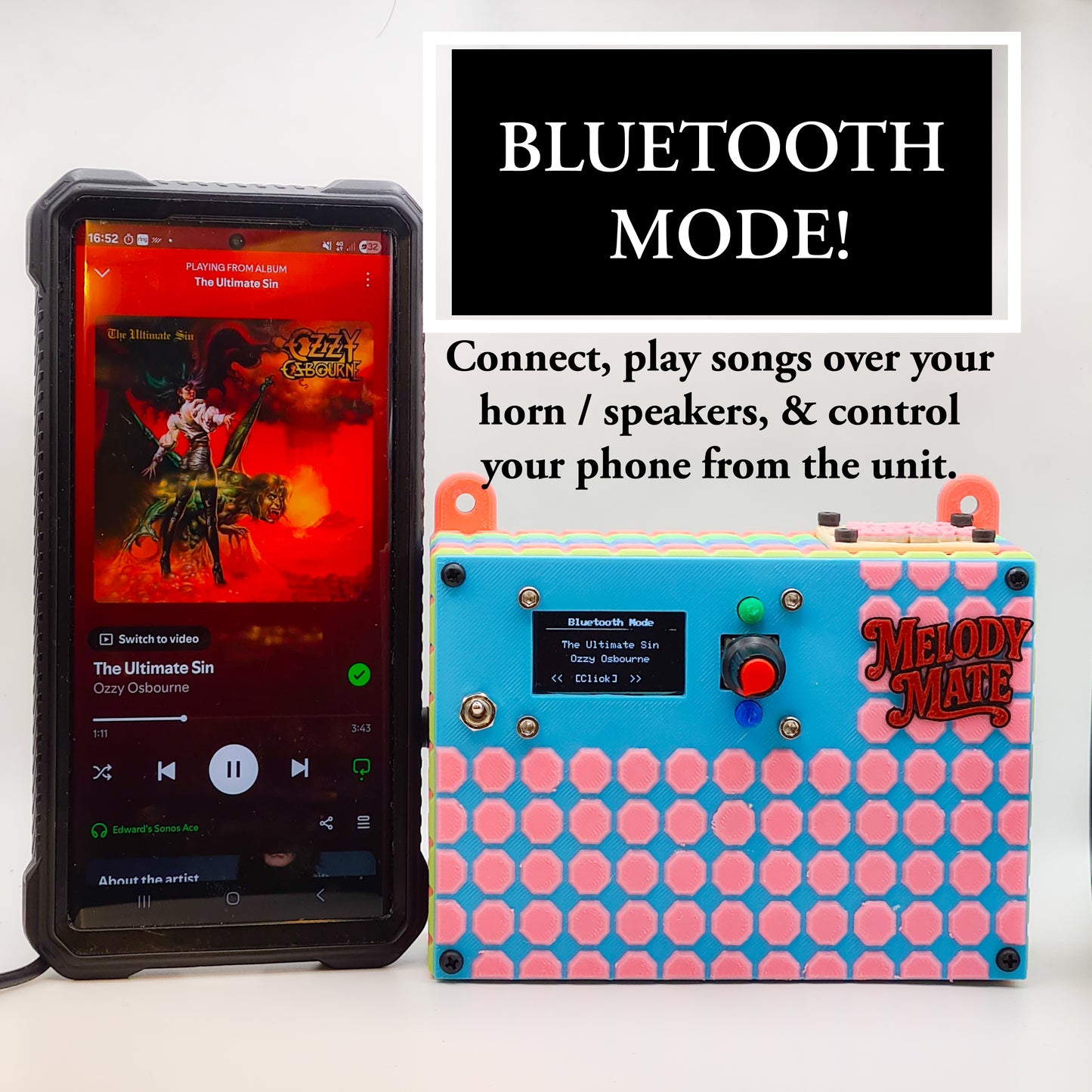 Melody Mate Ice Cream Van Chime Player & Bluetooth Amplifier.